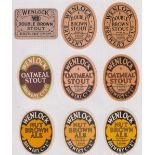 Beer labels, a mixed shape, size and age collection of 42 labels, Wenlock Brewery Co Ltd, Shoreditch