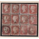 Stamps, Collection in 3 albums of GB QV-QEII stamps and postal history including 1d reds imperf