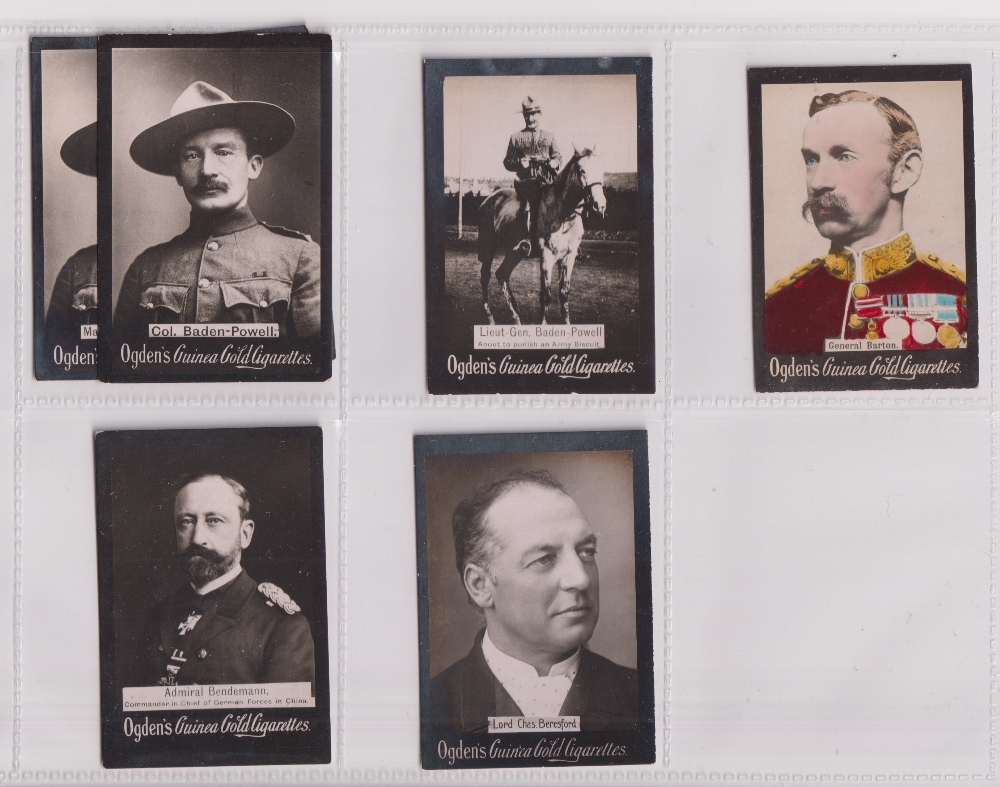 Cigarette cards, Ogden's, Guinea Gold, Boer War & Miscellaneous, Base D, 'L' (large) size, 155 - Image 2 of 32