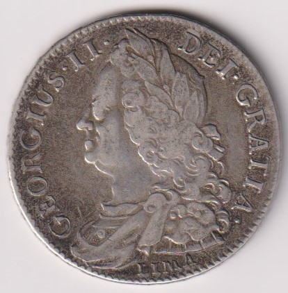 Coin, King George II Lima Half Crown with purchase document from Imperial Coins - Image 2 of 2