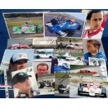 Motor Racing autographs, a collection of approx. 20 signed items, mostly colour photographs, each