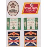 Beer labels, a mixed shape, size and age collection of 90 labels, Steele Coulson & Co Ltd, Edinburgh