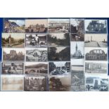 Postcards, Yorkshire, approx. 135 cards, R.P.s, printed and artist drawn to include Coxwold,