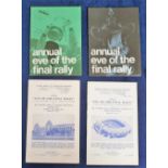 Football programmes, FA Cup Finals, Eve of Final Rally Programmes, Leicester City v Manchester