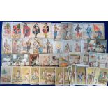 Trade cards, France, a collection of approx. 110 cards from late 19th/early 20th Century, single