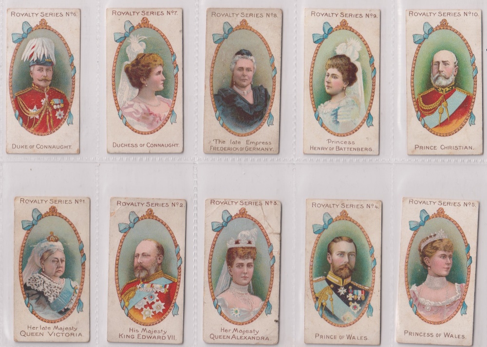 Cigarette cards, Royalty, 5 sets, Lambert & Butler, Arms of Kings & Queens of England (40 cards) ( - Image 4 of 5