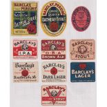 Beer labels, a selection of 25 labels, mixed shapes and sizes, Barclay Perkins & Co (17) &