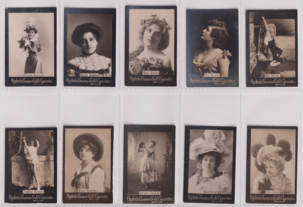 Cigarette cards, Ogden's, Guinea Gold, Actresses, Base M, 156 cards, all with initials starting ' - Image 3 of 15