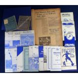 Football memorabilia, Millwall FC, 18 Official & Supporters Club Handbooks 1931/2 (part of back