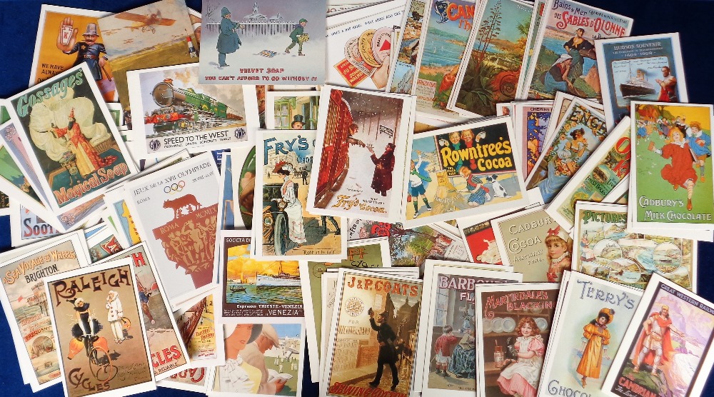 Postcards, a selection of approx. 150 reproduction advertising cards to include airlines, rail,