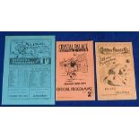 Football programmes, Millwall v Crystal Palace 23 March 1935 large 4 page issue (gd) & Crystal