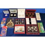 Proof Coin Sets, 11 UK Proof coin sets to comprise 1989 £2 Coins, 1993 Europe 50p, 2011 Royal