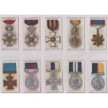 Cigarette cards, Taddy, Honours & Ribbons, (set, 25 cards) (gd)