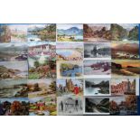 Postcards, a collection of approx. 170 mainly UK scenic views, inc. Phillimore, Matthison, A