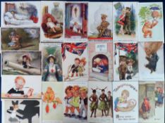 Postcards, a collection of approx. 75 comic cards featuring children to comprise Mabel Lucie Attwell