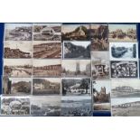 Postcards, Somerset, approx. 145 R.Ps, printed and artist drawn to include Minehead Quay, Burnham-