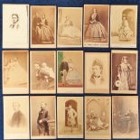 Photographs, Carte de Visite, a selection of 15 photo images, inc. Prince and Princess of Wales with