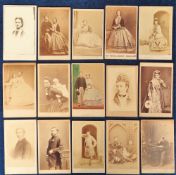Photographs, Carte de Visite, a selection of 15 photo images, inc. Prince and Princess of Wales with