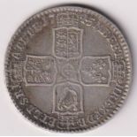 Coin, King George II Lima Half Crown with purchase document from Imperial Coins