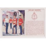 Postcard, Military, a scarce History & Traditions card for the Welsh Guards publ. by Gale & Polden