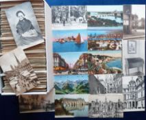 Postcards, Foreign, a collection of over 700 French topographical cards (a few Swiss), with street