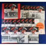 Football programmes, Manchester United, a collection of 23 home programmes, 1959/60, nos 1-23 (