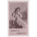 Cigarette card, Muratti, Actresses, Collotype, 'P' size, type card, Mdlle. Nikita (gd) (1)