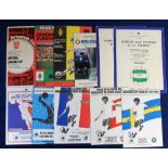 Football programmes, 11 Cup Final programmes, 8 European Cup Winners Cup Final programmes,