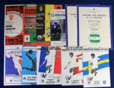 Football programmes, 11 Cup Final programmes, 8 European Cup Winners Cup Final programmes,