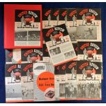 Football programmes, Manchester United, a collection of 23 home programmes, 1958/59, nos 1-22 (