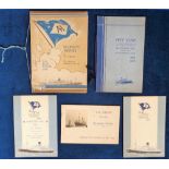 Ephemera, Shipping, 5 items relating to The Blue Funnel Line to comprise Christmas Day 1950 menu