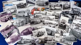 Photographs, Buses, East Anglia, an assortment of colour and b/w images, 6 x 4" and postcard
