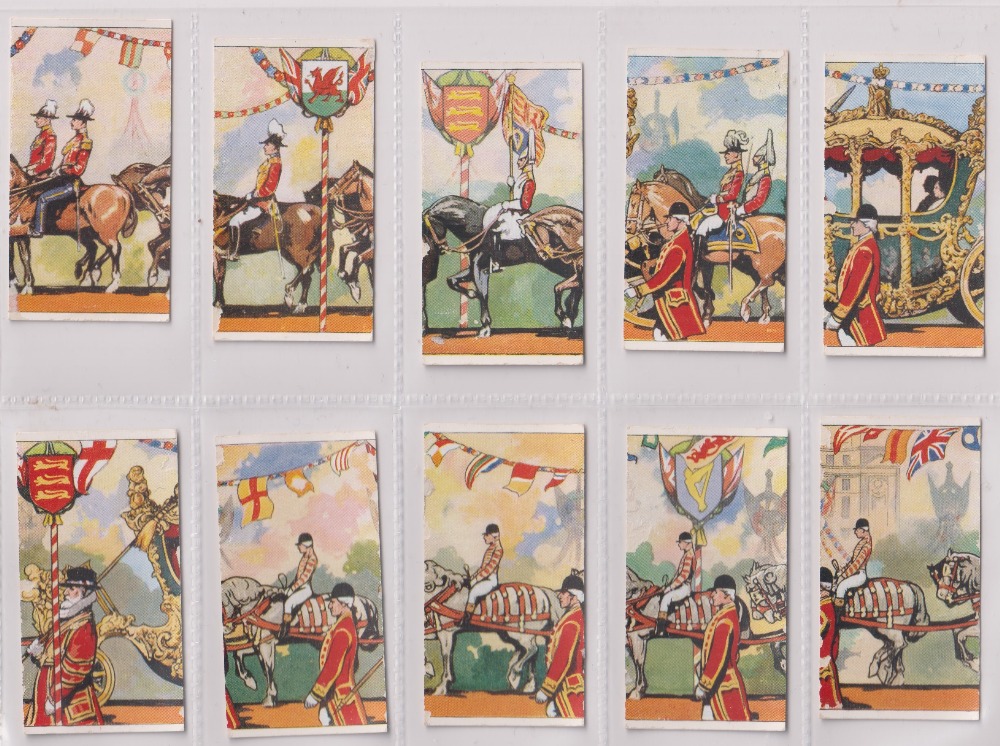 Cigarette cards, Royalty, 5 sets, Lambert & Butler, Arms of Kings & Queens of England (40 cards) ( - Image 3 of 5