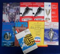 Football programmes, European Cup Finals, 9 Final programmes, Barcelona v Benfica 1961, Benfica v AC