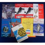 Football programmes, European Cup Finals, 9 Final programmes, Barcelona v Benfica 1961, Benfica v AC