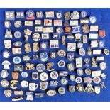 Football badges, Millwall FC, a collection of 100+ enamel badges including FA Cup Final 2004 v