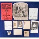 Ephemera Royalty, 19thC, comprising 11 items to include an 1897 Diamond Jubilee Local Celebration