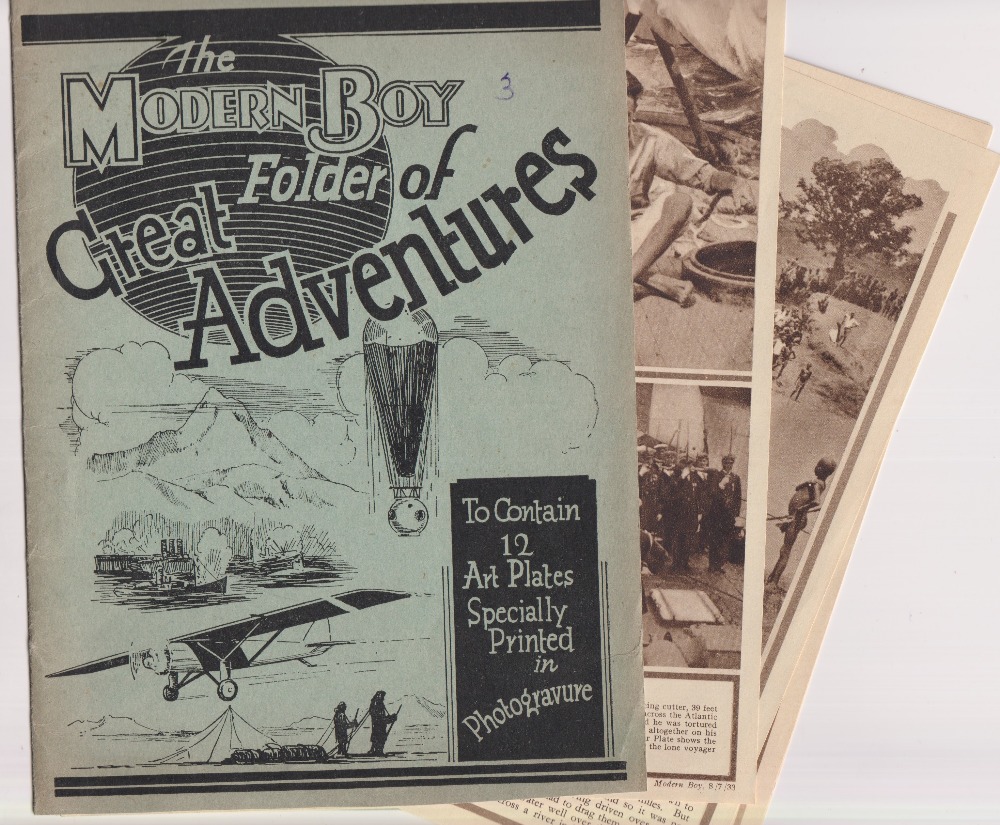 Trade cards, Modern Boy, Folder of Great Adventurers, folder plus set of 12 sheets inc. Captain - Image 2 of 2