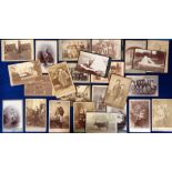 Photographs, Cabinet Cards, an interesting selection of 39 cards showing a lady mounted side saddle,