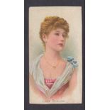 Cigarette card, Taddy, Royalty, Actresses & Soldiers, type card, Lady Dunlow (very slight chip to