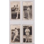 Cigarette cards, Pattreiouex, Famous Cricketers (C1-96, printed backs), 4 cards, nos C81 Rippon,