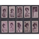 Cigarette cards, Churchman's, Beauties 'FECKSA' (10/25) (1 with slight back damage, gen gd)