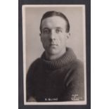 Postcard, Football, Tottenham Hotspur, Herbert Blake (1894-1958), RP player portrait c 1922 by