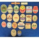 Beer labels, a mixed selection of 21 labels, including 2 Danish and 1 Holland, various shapes, sizes