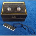 Football, Chelsea FC silver Dunhill cufflinks produced to celebrate the FA Cup Final in 2007