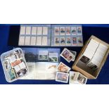 Trade cards, selection of cards including one album of reproduction cigarette card sets, noted Wills
