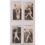 Cigarette cards, Pattreiouex, Famous Cricketers (C1-96, printed backs), 4 cards, nos C2 Armstrong,