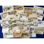 Postcards, Gruss Aus, a good collection of approx. 27 cards from Luxembourg, Switzerland, Germany,