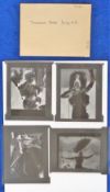 Photographs, Entertainment, Josephine Baker, performing, four celluloid negatives, 5 x 4” (vg) (4)