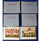 Trade cards, Sport, Football Team Picture Books, numbered 1-6 (set of 6 books all complete with